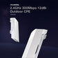 TP-Link CPE220 2.4GHz 300Mbps Long Range Outdoor CPE for PtP and PtMP Transmission, Point to Point Wireless Bridge, 12 dBi, 13 km+