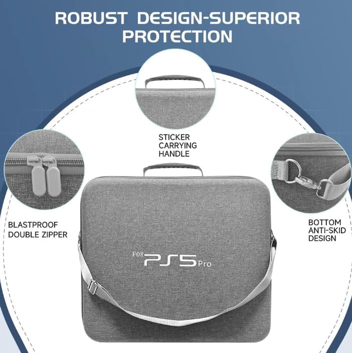 Carrying Travel Case for PlayStation 5 PRO PS5 PRO - Black