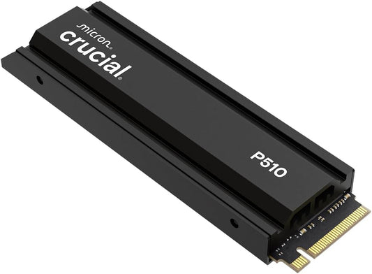 Crucial P510 PCIe Gen5 NVMe 1TB SSD with Heatsink, Up to 11,000MB/s, TLC NAND -  PC | PS5
