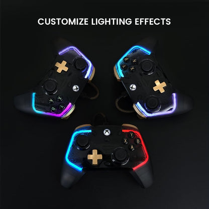 GameSir Kaleid Flux Enhanced Wired Controller for Xbox, RGB Lighting and Hall Effect Joystick, Compatible with Xbox Series X|S, Xbox One, Windows 10/11 PC - Officially Licensed