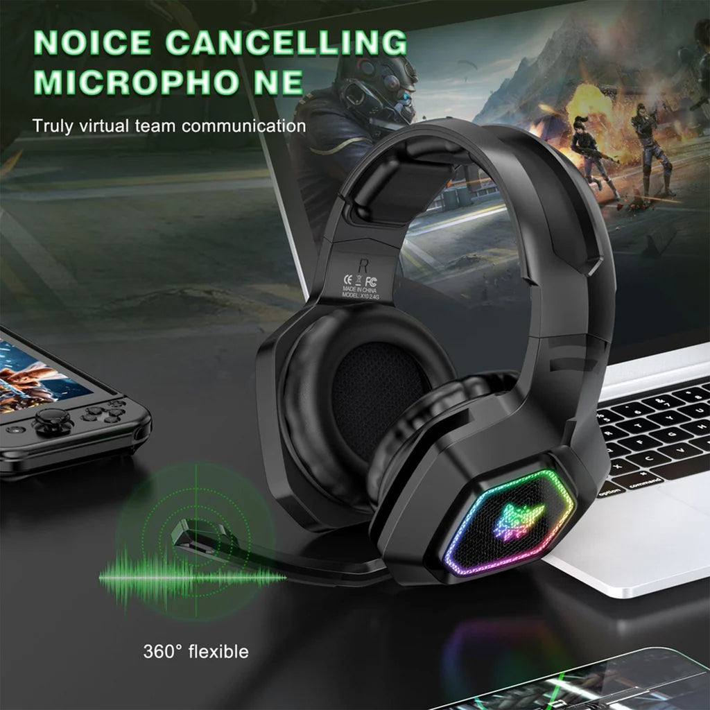 ONIKUMA B100 Headset Headworn Bluetooth 2.4g Wireless Wired Three Mode Lightweight E-Sports Gamer Headphone - White | Black