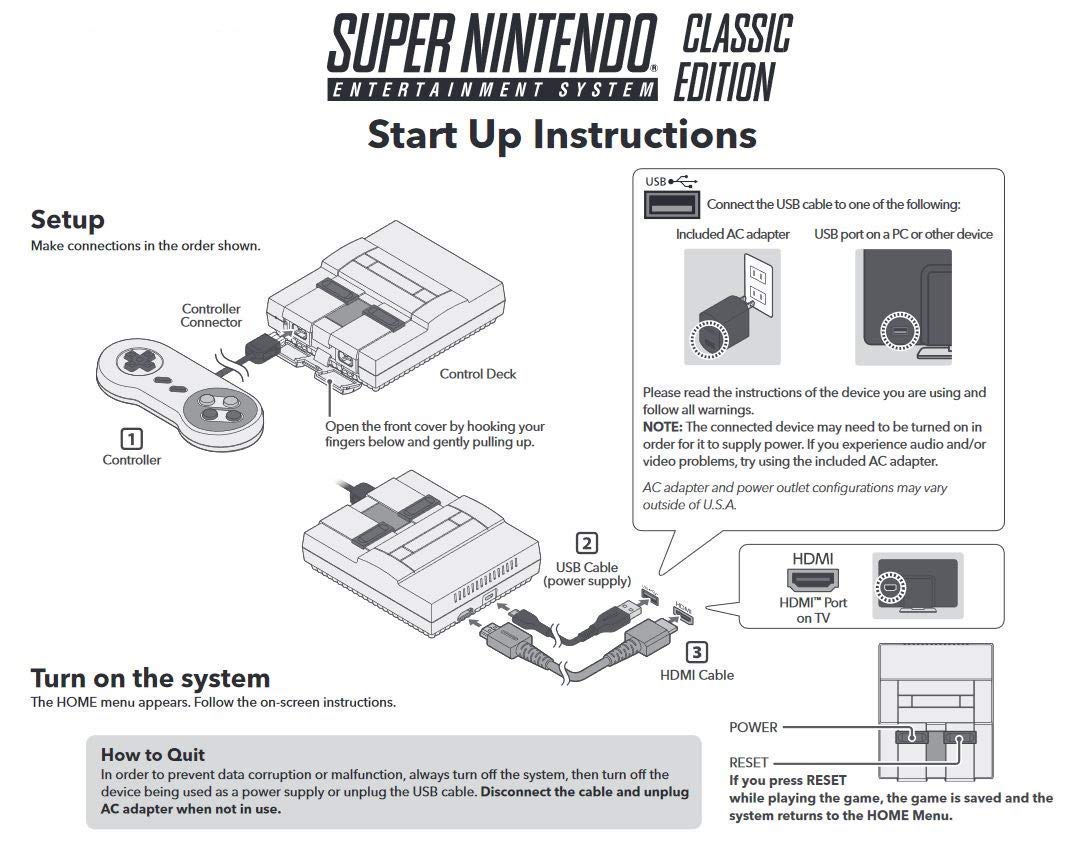 SNES Nintendo Classic Mini: Super Nintendo Entertainment System (American), Not Region Locked - (USED)