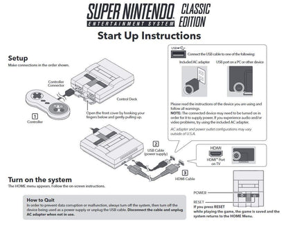SNES Nintendo Classic Mini: Super Nintendo Entertainment System (American), Not Region Locked - (USED)