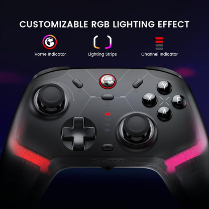 GameSir Cyclone 2 Wireless Controller for Xbox, PC, Android, iPhone, PC Controller with Mag-Res™ TMR Sticks, Hall Effect Triggers, RGB Lightning, 6-Axis Gyro, Turbo - Black