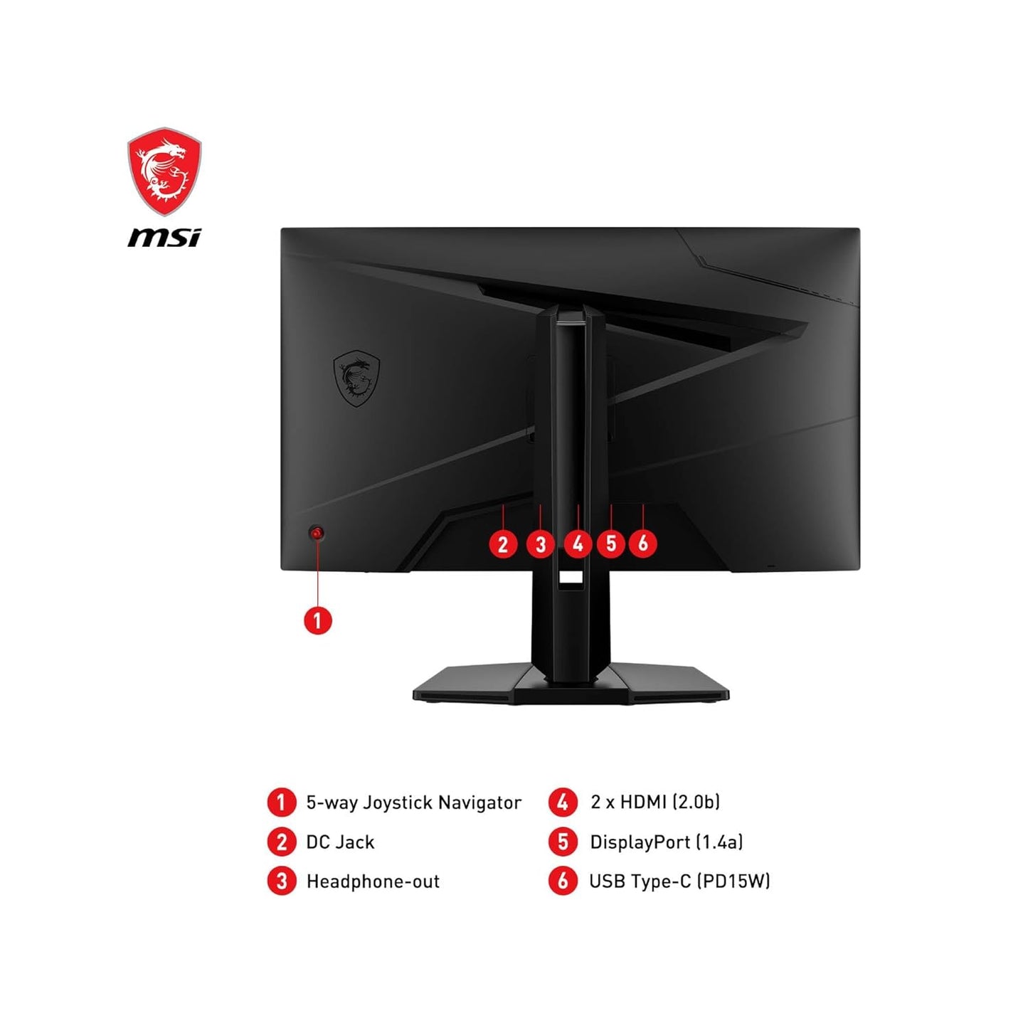 MSI G274QPF E2 27 Inch 2K WQHD Gaming Monitor - 2560 x 1440 Rapid IPS Panel, 180 Hz / 1ms