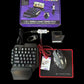 5 in 1 Mobile Game Combo Pack with RGB Mini Gaming Keyboard & Mouse with Side Button & Mobile Holder,Gaming Adapter with Mobile Game Converter for Android & iOS (NO APP Require)