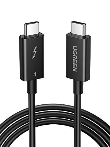 UGREEN Intel Certified Thunderbolt 4 Male to Male Cable Support 8K@60hz, 40Gbps, 100W, 0.8M