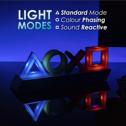 Paladone Playstation Heritage Icons Light, 3 Dynamic Light Modes