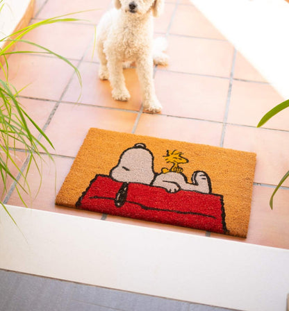 Grupo Erik Snoopy Door Mat | 15.7 x 23.6 inches - 40 x 60 cm | Coconut Coir | Eco Friendly 100% | Indoor Door Mat & Outdoor Door Mat | Snoopy Gifts | Peanuts Snoopy