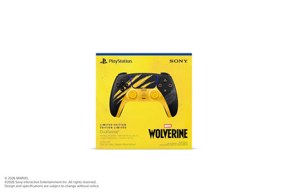 PlayStation 5 DualSense Wireless Controller - Marvel’s Wolverine Battle Yellow Limited Edition