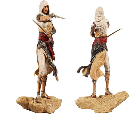 Assassin's Creed Origins Aya Figure - 27cm Modified Version with Knives and Stand