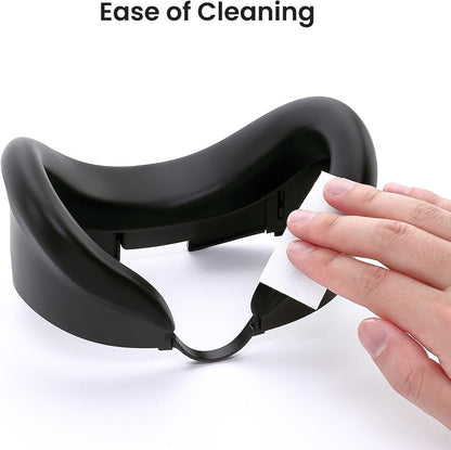 KIWI design F3 Silicone Facial Interface Compatible with Meta/Oculus Quest 3, Sweatproof VR Face Cover Accessories, Not for Quest 3S