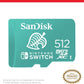 SanDisk 512GB microSDXC-Card, Licensed for Nintendo-Switch - SDSQXAO-512G-GNCZN