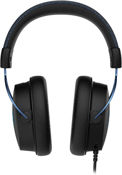 سماعة رأس للألعاب HyperX Cloud Alpha S، صوت محيطي 7.1، متوافقة مع أجهزة الكمبيوتر الشخصية، PS5، Xbox Series X|S - أحمر | أسود - أزرق 