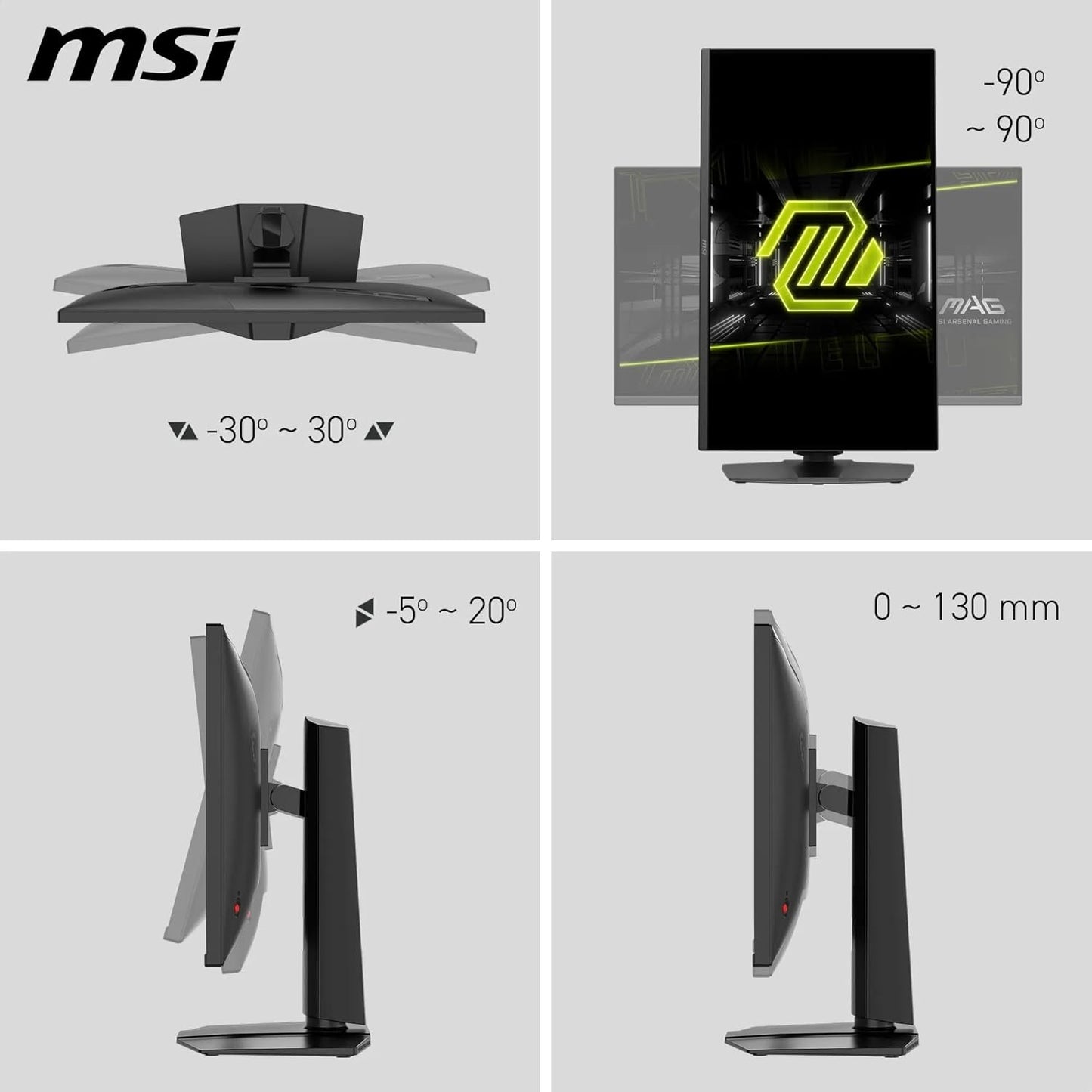 MSI MAG 275UPD E14 27-Inch, 4K UHD Gaming Monitor, 3840 x 2160 IPS, 288Hz, 1ms, HDR Ready, Eye Care, Dual-Mode, HDMI 2.1