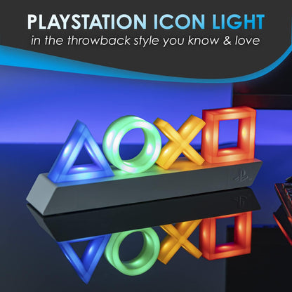 Paladone Playstation Heritage Icons Light, 3 Dynamic Light Modes