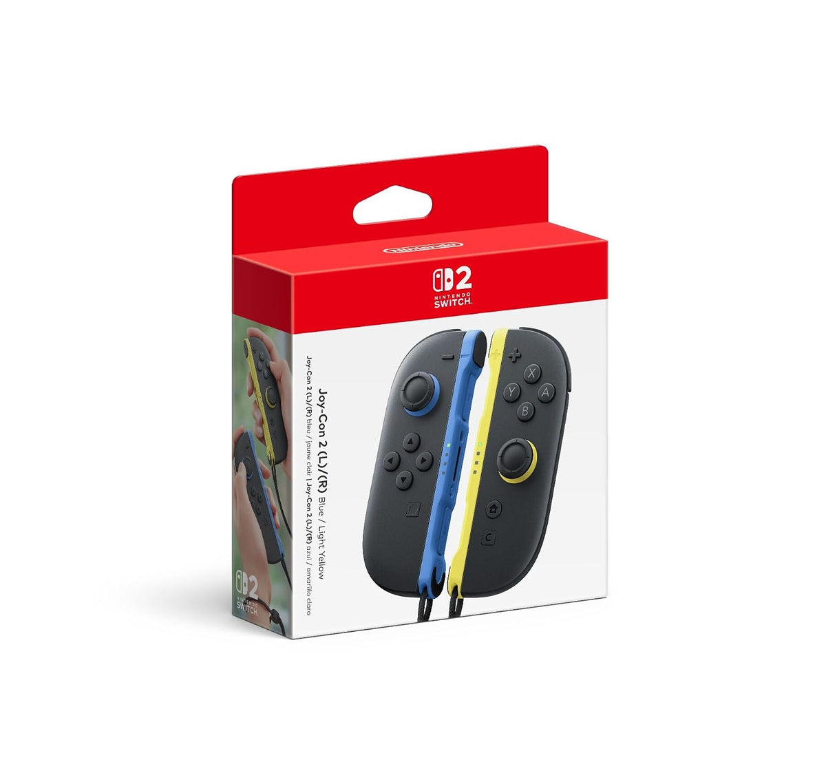 Nintendo Switch 2 Left and Right Joy-Con 2 Controllers - Blue & Light Yellow