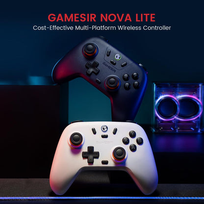 GameSir Nova Lite 2.4g Wireless Controller for Windows PC, iPhone, Android, Switch & Steam Deck, Bluetooth Controller Gamepad with Hall Effect Trigger,Turbo,Rumble Vibration - Nova Lite Purple
