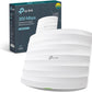 TP-Link EAP115 N300 Wireless Access Point, 300Mbps Access Points Support PoE 802.3af and Direct Current, Omada Mesh, Easy Setup, Centralized Cloud Management, Easily Mount to Wall or Ceiling