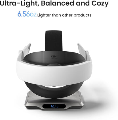 KIWI design K4 Boost Comfort Battery Head Strap for Meta/Quest 3/3S, Dual Charge the VR Headset and Battery Strap in 2.5h