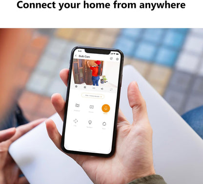 IMOU Bulb Cam 2K QHD(3MP) AI Panoramic Colour Night PT WiFi Security Camera