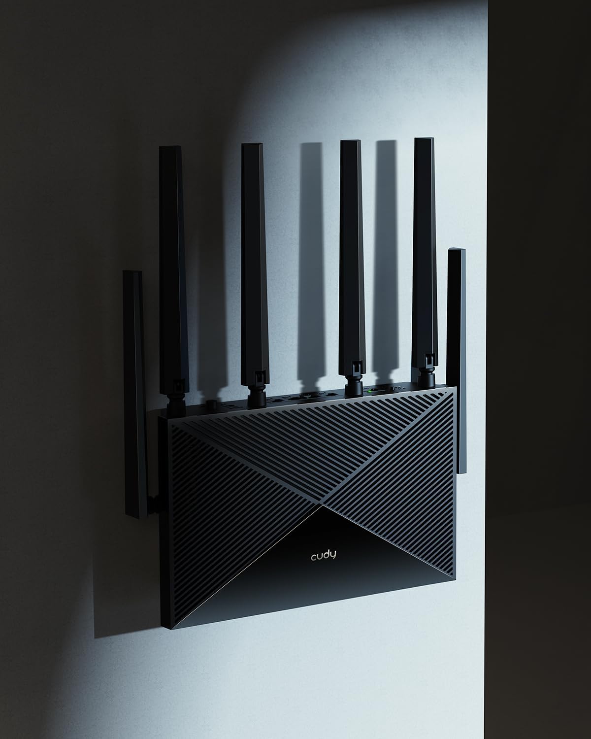 Cudy Tri-Band WiFi 7 BE11000 Router, 6-Stream 10 Gbps, 4 × 2.5G Ports, Up to 11000Mbps, VPN Server and Client, Cudy APP and Mesh, 6 × High-gain Antennas, WR11000