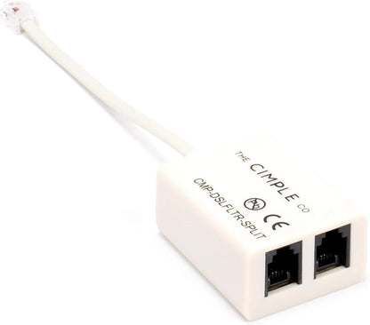 CO 2 Wire, 1 Line DSL Filter, with Built in Splitter – for Removing Noise and Other Problems from DSL Related Phone Lines