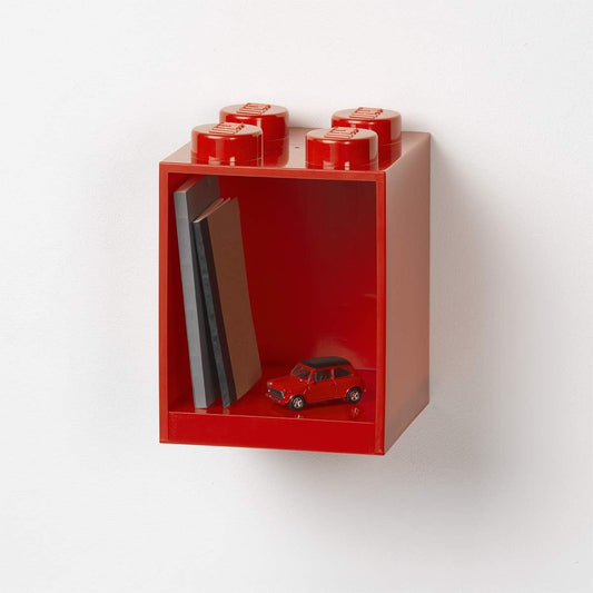 LEGO Brick Shelf, 4 Stud - Red