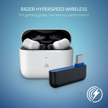 سماعات Razer Hammerhead HyperSpeed ​​اللاسلكية للألعاب - ميكروفون عازل للضوضاء - بلوتوث 5.2 - ألوان RGB - بطارية تدوم 30 ساعة - PS5 | كمبيوتر شخصي | جوال