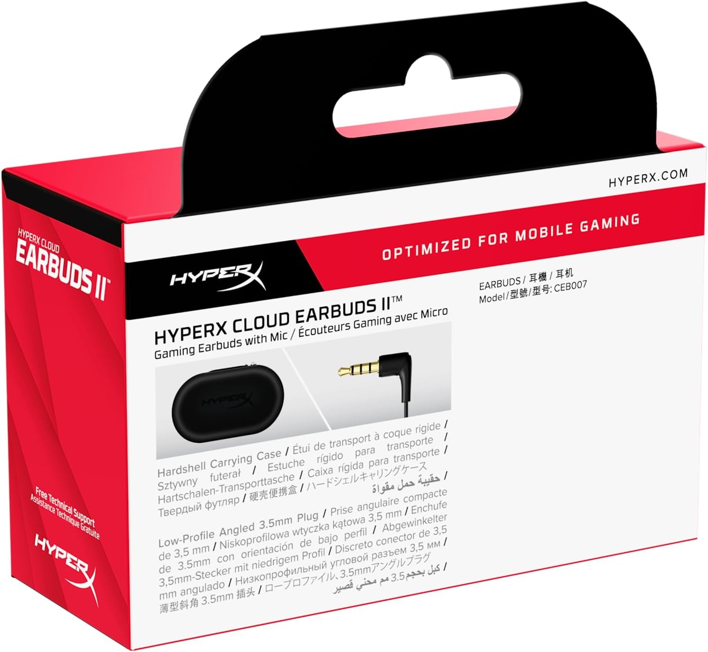 HyperX Cloud Earbuds II - PC | Mobile | Nintendo Switch | PS4 | PS5 | Xbox Series - BLACK