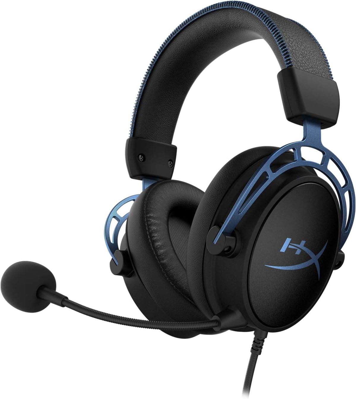 HyperX Cloud Alpha S - PC Gaming Headset, 7.1 Surround Sound - PC, PS5, Xbox Series X|S - RED | BLACK - BLUE