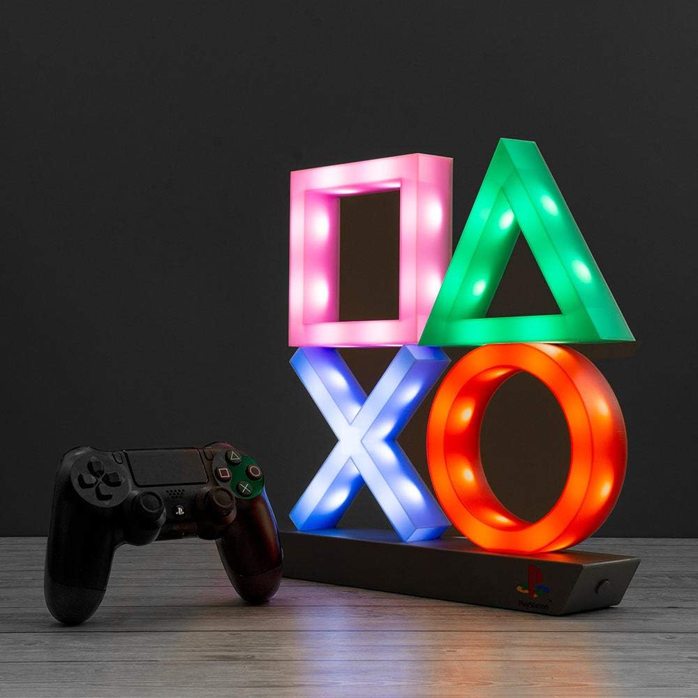 Paladone Playstation Icons XL | 3 Modes Reactive Game Room Lighting