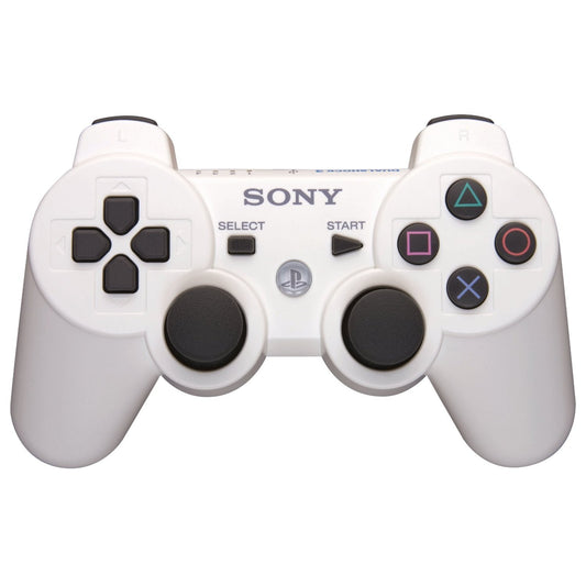 Genuine OEM Sony PlayStation 3 PS3 DualShock 3 Controller- White (USED)