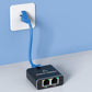 Ethernet Splitter 1000Mbs , Female to Female Network Adapter RJ45, LAN Ethernet Socket Connector Adapter for Cat6/Cat7, Ethernet Cable Splitter, Network Cable Split in one and Two, gigabit Transmission
