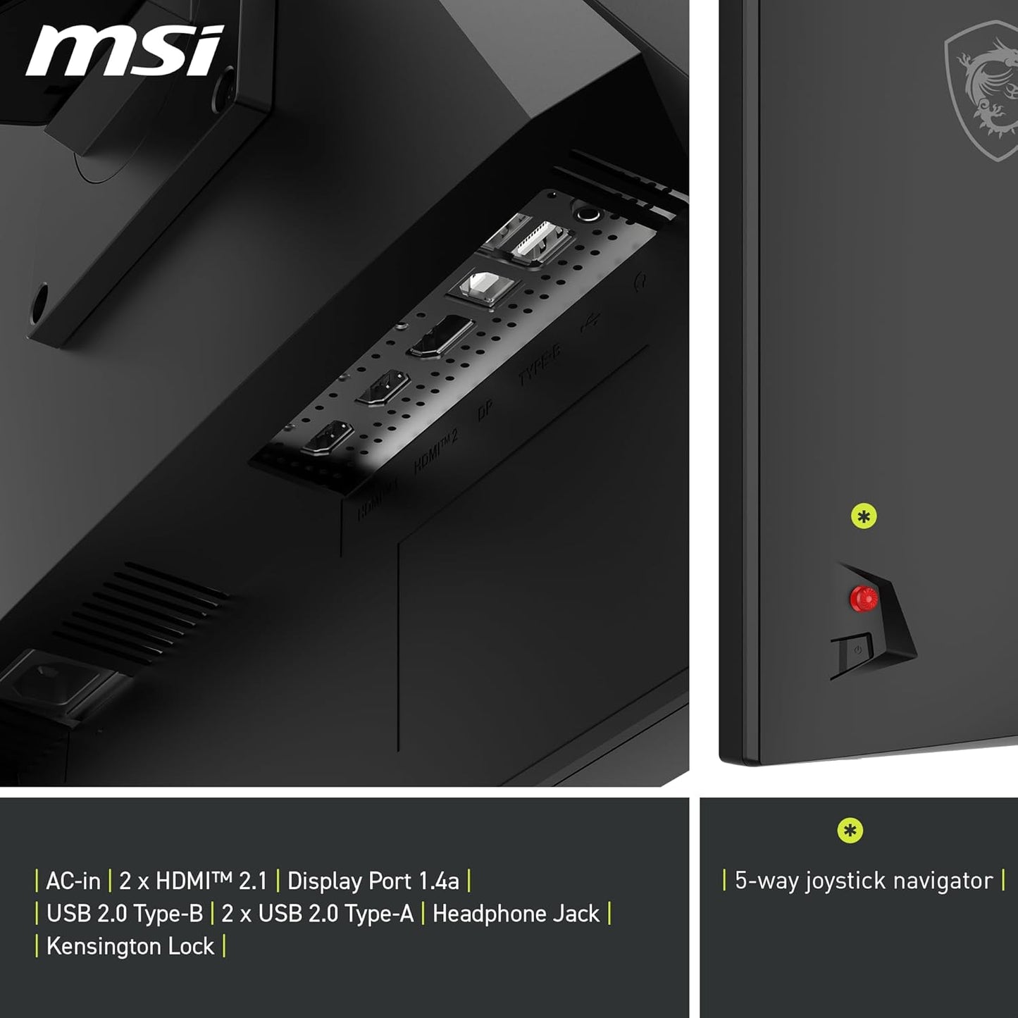 MSI MAG 322URDF E16 32-inch 3840 x 2160 (UHD) Gaming Monitor, 320Hz, Adaptive-Sync, HDMI, DisplayPort, VESA Mountable, Tilt, Height Adjustable, Speaker, 0.05ms, Black