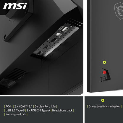 MSI MAG 322URDF E16 32-inch 3840 x 2160 (UHD) Gaming Monitor, 320Hz, Adaptive-Sync, HDMI, DisplayPort, VESA Mountable, Tilt, Height Adjustable, Speaker, 0.05ms, Black
