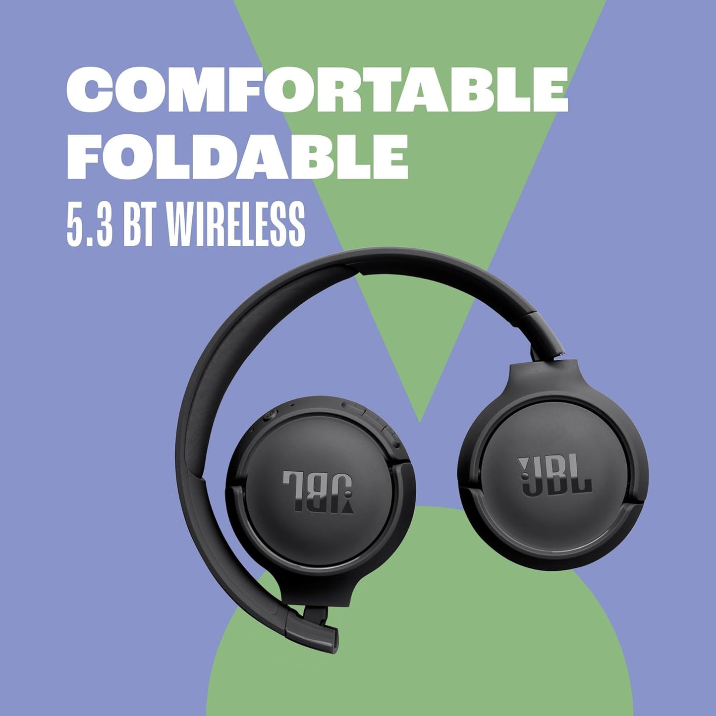 JBL Tune 520BT - Wireless On-Ear Headphones, Up to 57H Battery Life - Blue | Black | White | Purple