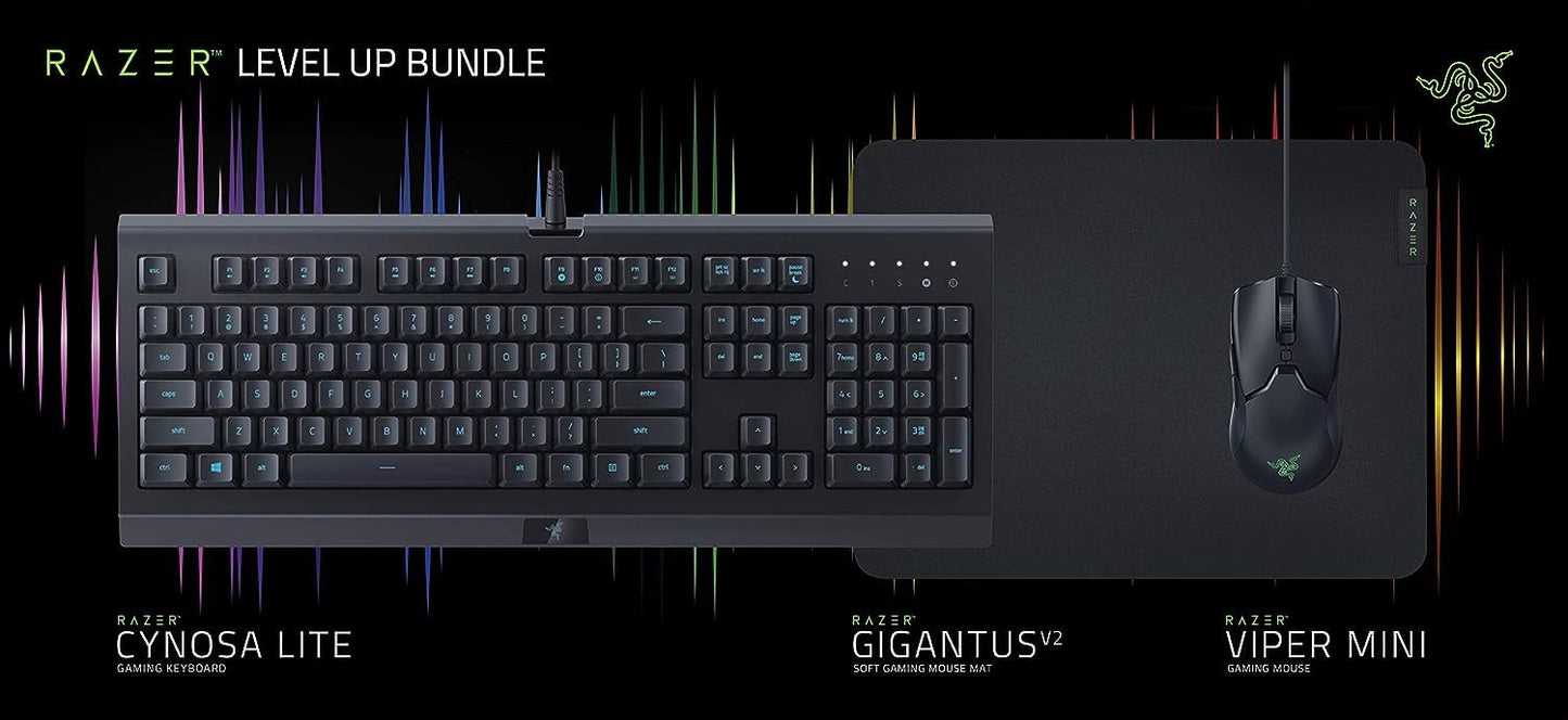 Razer Level Up Bundle Cynosa Lite + Gigantus V2 Medium + Viper Mini