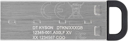 Kingston DataTraveler Kyson High Performance USB 3.2 Metal Flash Drive | Speeds up to 200MB/s -  32GB | 64GB | 128GB