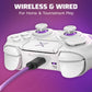 PDP Victrix Pro BFG Wireless Gaming Controller for Playstation 5 / PS5, PS4, PC - White