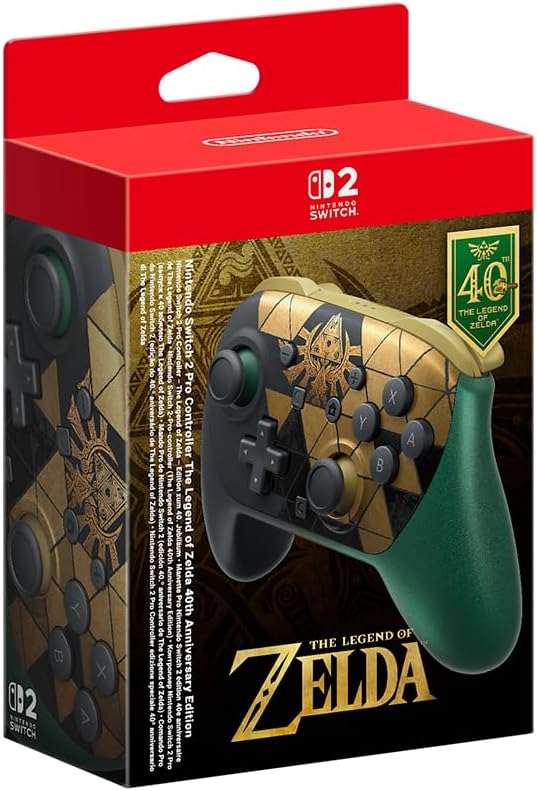(PRE-ORDER) Nintendo Switch 2 Pro-Controller The Legend of Zelda 40th Anniversary Edition