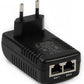 DC 24V 1A Wall EU Plug POE Injector RJ45 Ethernet Adapter Supports IP Phone Camera Switch Power Supply