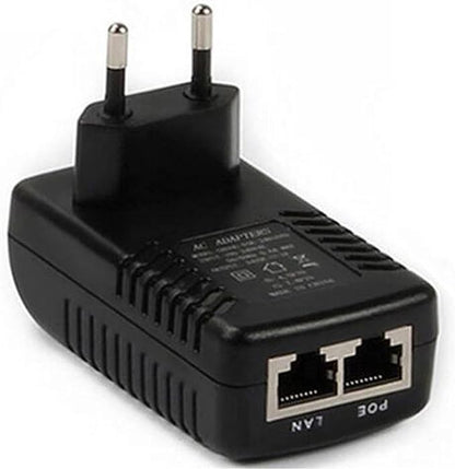DC 24V 1A Wall EU Plug POE Injector RJ45 Ethernet Adapter Supports IP Phone Camera Switch Power Supply