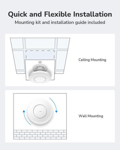 Cudy BE11000 Tri-Band Wi-Fi 7 Wireless Access Point, WiFi AP, 1 x 10GB SFP+ Port, 2.5G PoE-in, Cudy APP Control and Mesh, PoE/DC Powered, AP11000