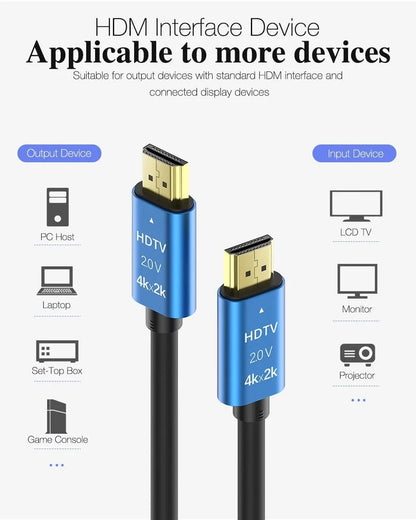 4K High Speed HDMI 2.0 Cable “Ultra”- HDMI 2.0 -Gold Plated-High Speed Data 18Gbps, 3D, 4K, HD 2160p - 5 Meters