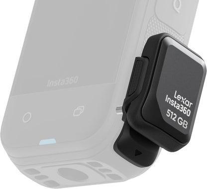 Insta360 Quick Reader 512GB Portable SSD, Fast External Thumb Drive Storage, USB-C Memory Stick Ace Pro 2/X5/X4 Air, iPhone, Android, PC, Co-Developed with Lexar for Creators
