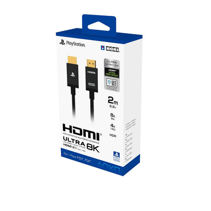 HORI Ultra High Speed HDMI 2.1 Cable 2 Meters for Playstation 5 - Officially Licensed by Sony