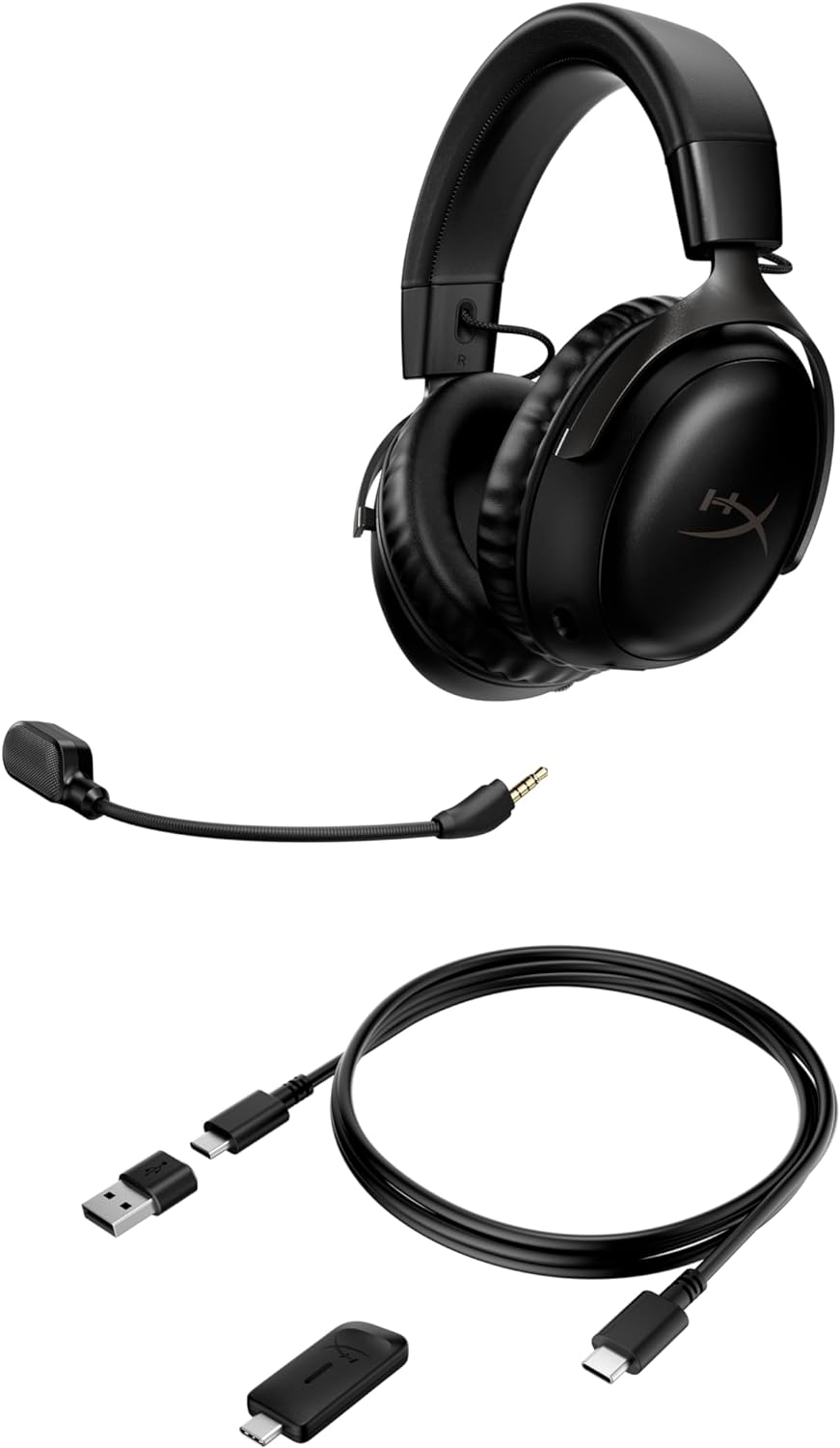 HyperX Cloud III Wireless Gaming Headset - PC | Nintendo Switch | PS4 | PS5 | Xbox Series - BLACK