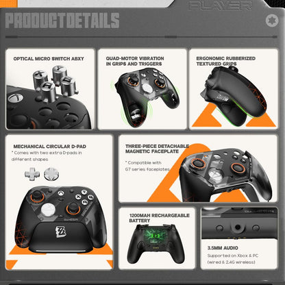 GameSir G7 Pro Wireless Gaming Controller - Officially Licensed for Xbox Series X|S, Xbox One, Windows PC & Android, TMR Joysticks, 1000Hz Polling Rate, Charging Dock- Zenless Zone Zero Edition