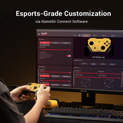 GameSir G7 Pro 8K PC Wireless Gaming Controller Gen 2 TMR Sticks,Windows | Hall Effect Triggers - Champion Edition